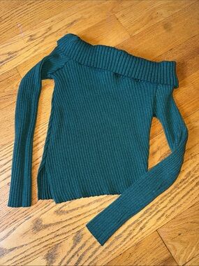 Off-Shoulder Ribbed Women's Sweater